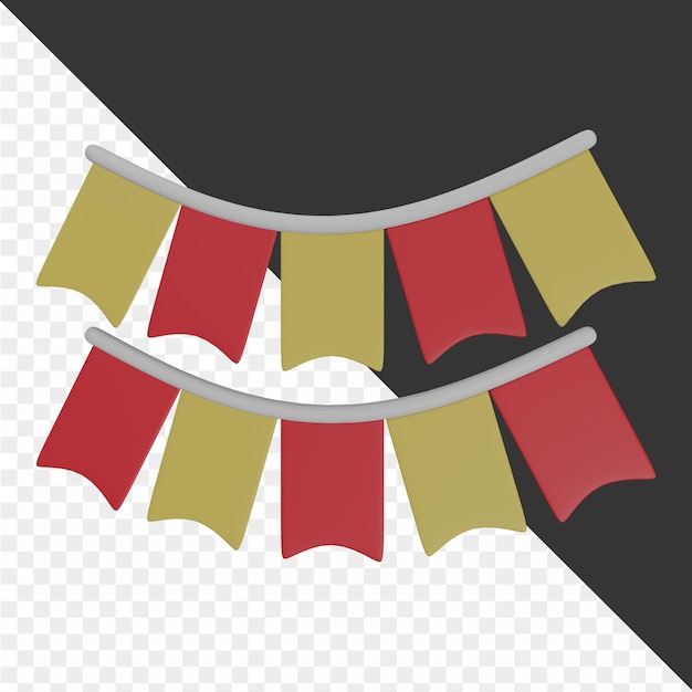 PSD 3d-karnival-illustrationen
