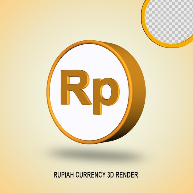 PSD 3d render měny