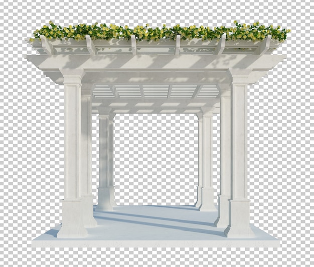 PSD 3d render piante di edera isolate