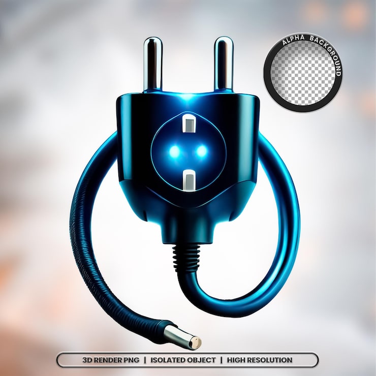 PSD 3d-render-seal-socket-element-symbol psd png