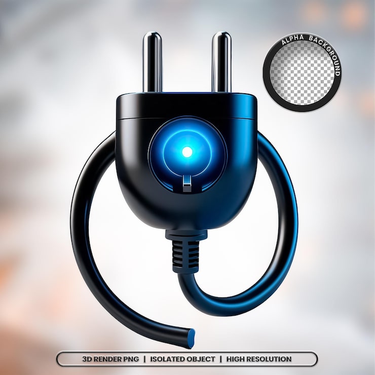 PSD 3d-render-seal-socket-element-symbol psd png