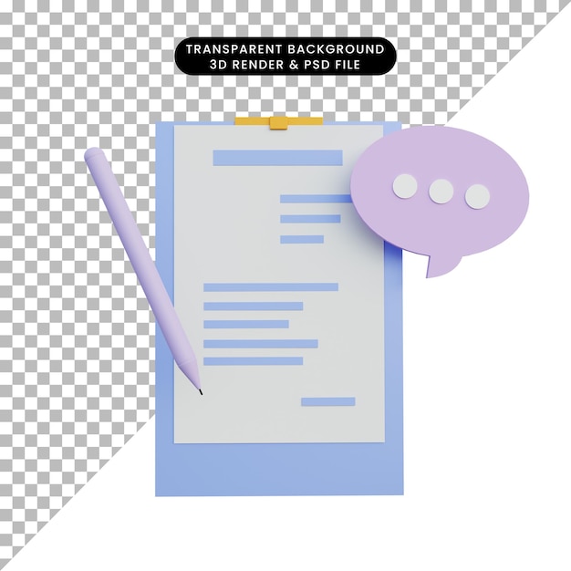 PSD 3d-rendering-datenbericht