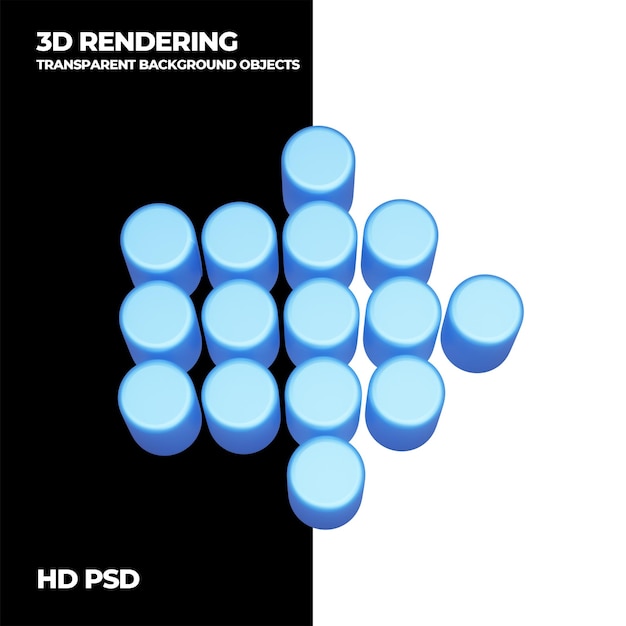 PSD 3d-rendering-pfeil psd