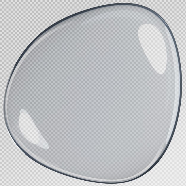 PSD 3d-rendering von wassertropfen isoliert