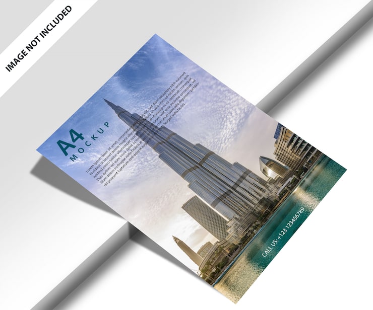 PSD a4 / poster / flyer mockup