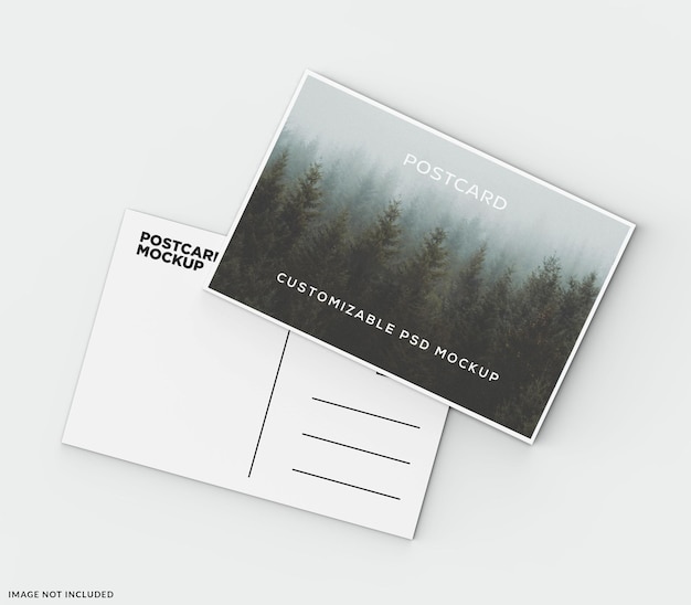 PSD a6 postkartenmodell