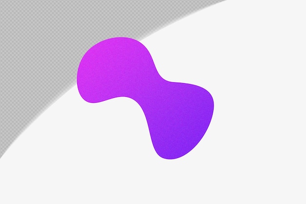 PSD abstract shape gradient element con modello di colore viola psd png design