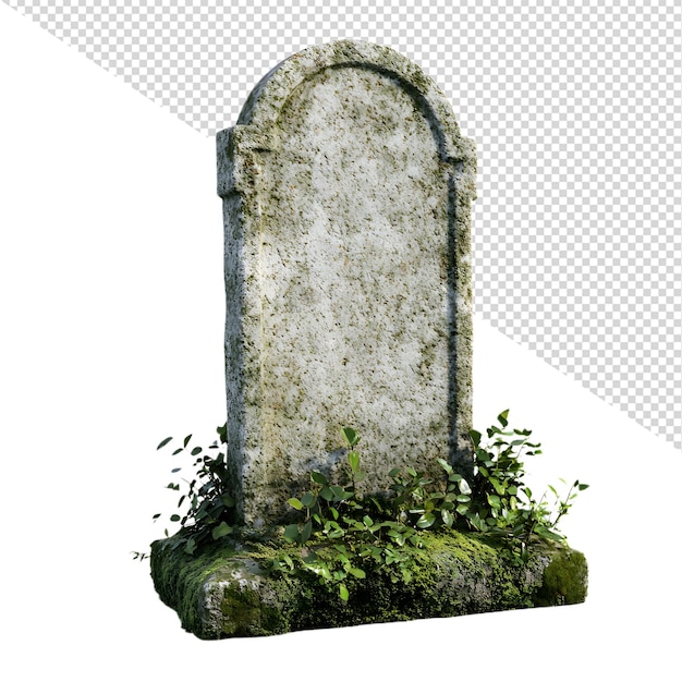 PSD alter, verwitterter grabstein