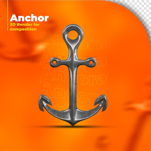 PSD anclaje 3d para composición