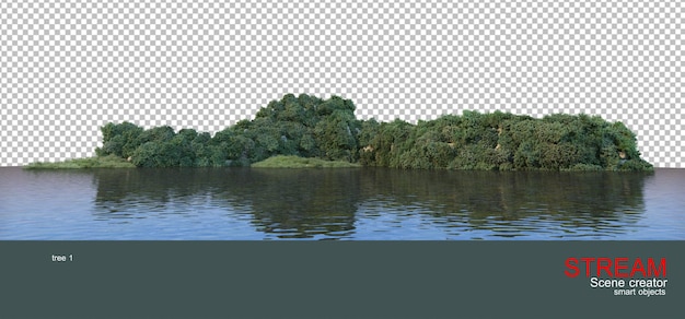 PSD arroyo y paisaje