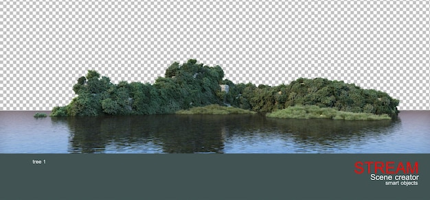 PSD arroyo y paisaje