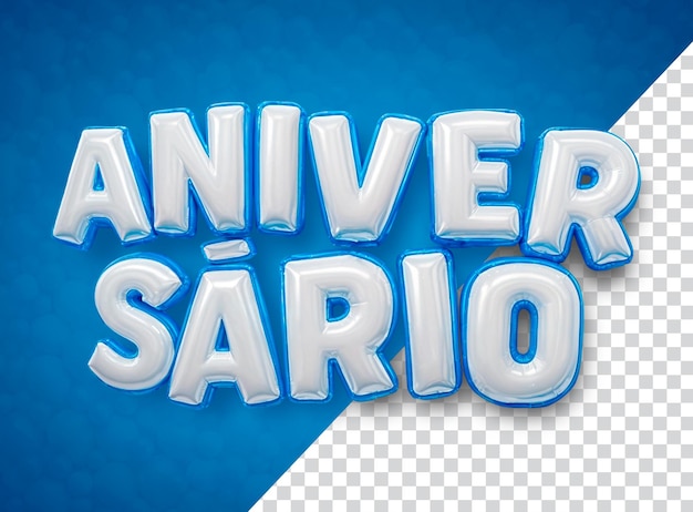 PSD balões de feliz aniversário