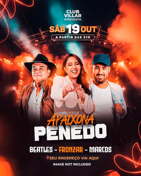 PSD bandera de la fiesta de la música