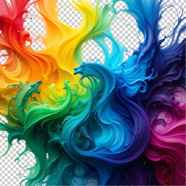 PSD les bêtes de l'arc-en-ciel