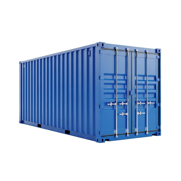 PSD blauer versandcontainer