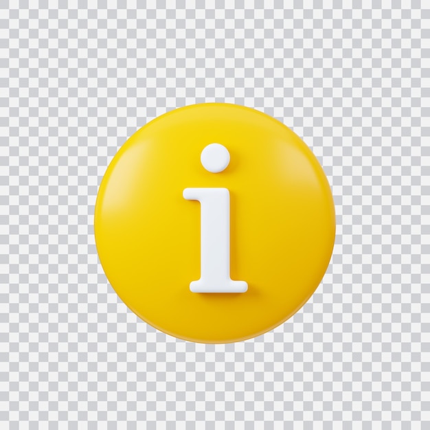PSD botão de interface de renderização 3d de sinal de faq isolado no branco
