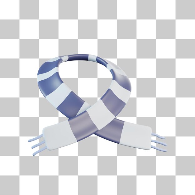 PSD bufanda de moda icono 3d