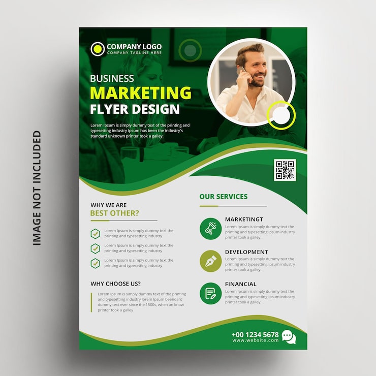 PSD business marketing flyer design