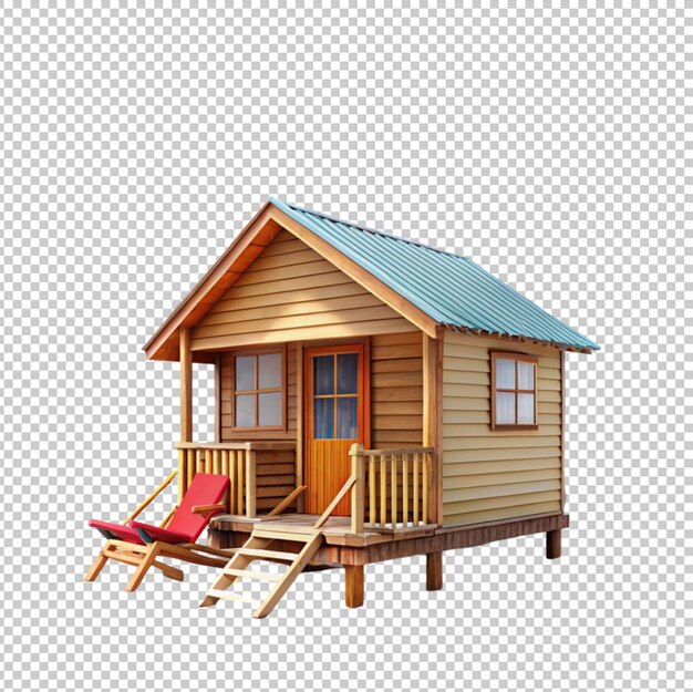 PSD une cabane de plage