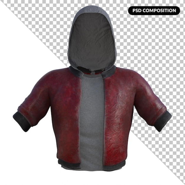 PSD camisa subterrânea isolada 3d