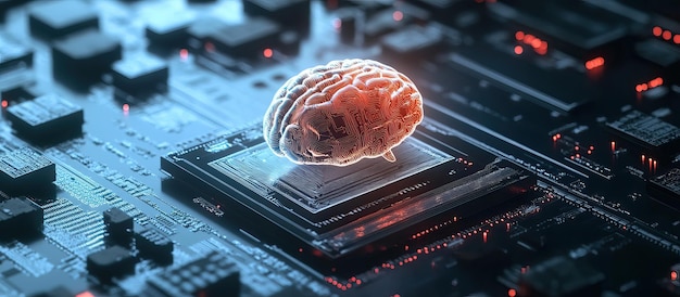 PSD cervello artificiale su scheda a circuiti