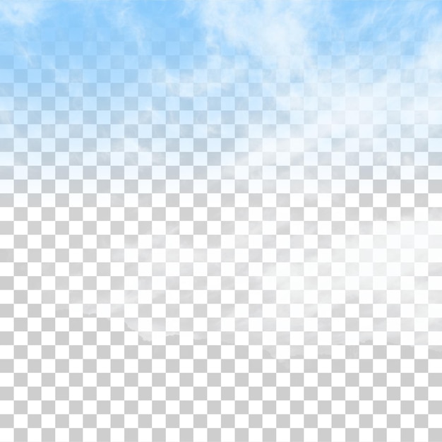 PSD céu azul com nuvens brancas de fundo
