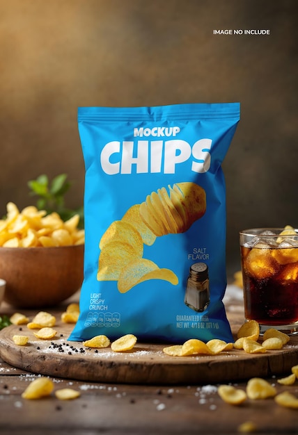 PSD chips packaging mockup