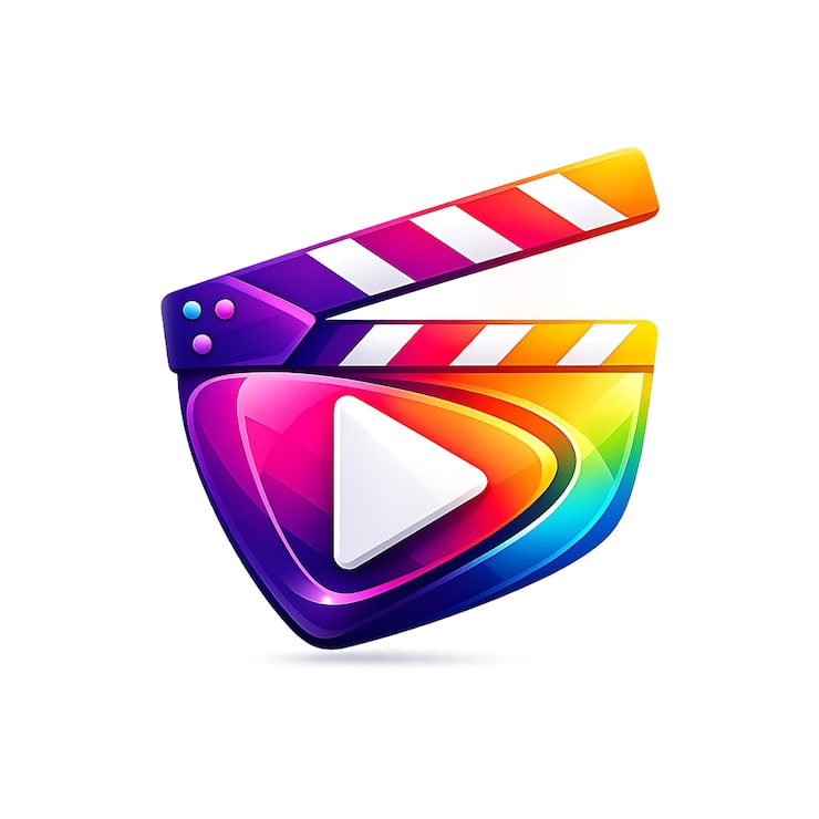 PSD ciak con icona play