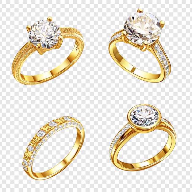 PSD cincin berlian emas