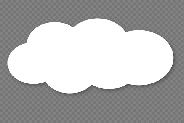 PSD cloud-element durchsichtige psd-bubble-text-cloud-vorlage
