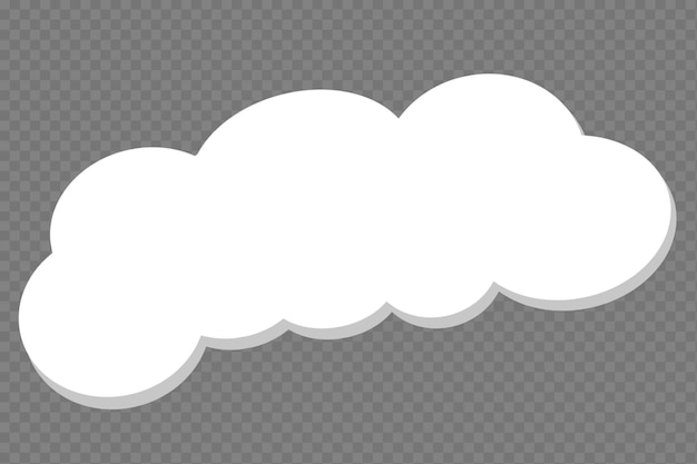 PSD cloud-element durchsichtige psd-bubble-text-cloud-vorlage