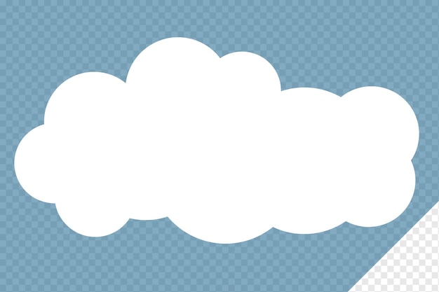 PSD cloud-element durchsichtige psd-bubble-text-cloud-vorlage