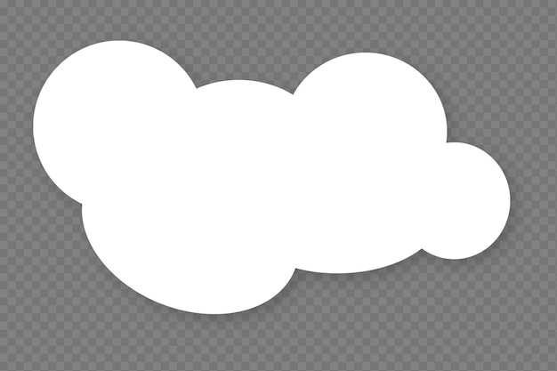 PSD cloud-element durchsichtige psd-bubble-text-cloud-vorlage