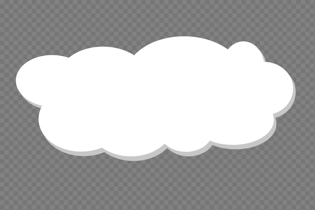 PSD cloud-element durchsichtige psd-bubble-text-cloud-vorlage