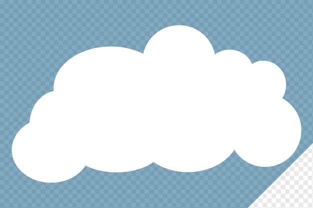 PSD cloud-element durchsichtige psd-bubble-text-cloud-vorlage