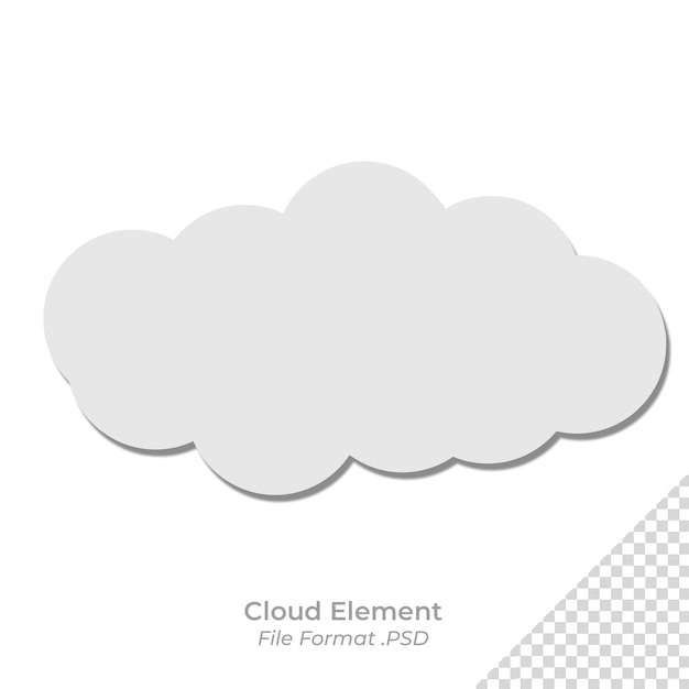 PSD cloud-element psd-datei transparenter bubble-text-cloud-element