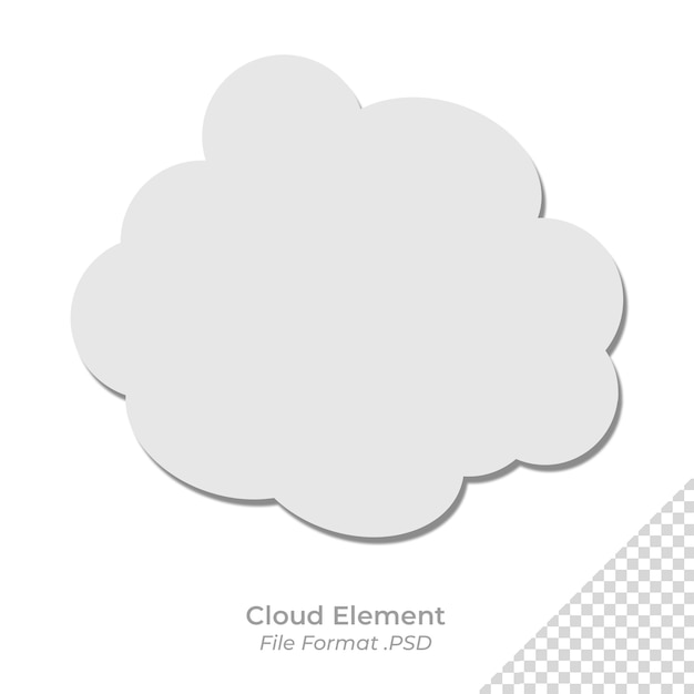 PSD cloud-element psd-datei transparenter bubble-text-cloud-element