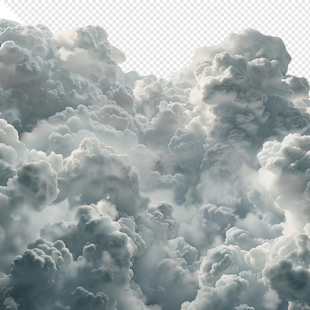 PSD cloudscape um mar de branco e cinza