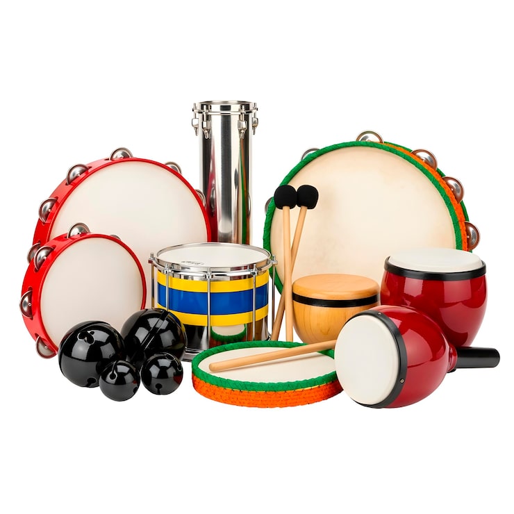 PSD colección de instrumentos musicales de percusión