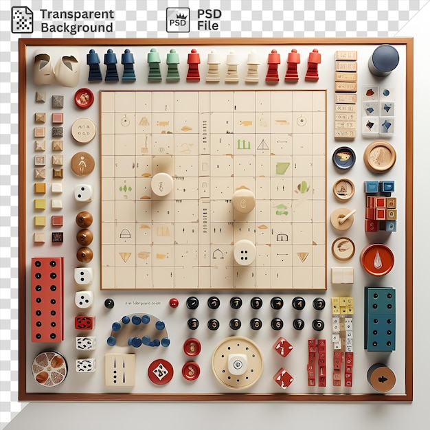 PSD collection de jeux de société sur une table