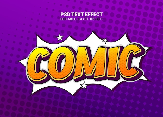 PSD comic-textstil-effekt