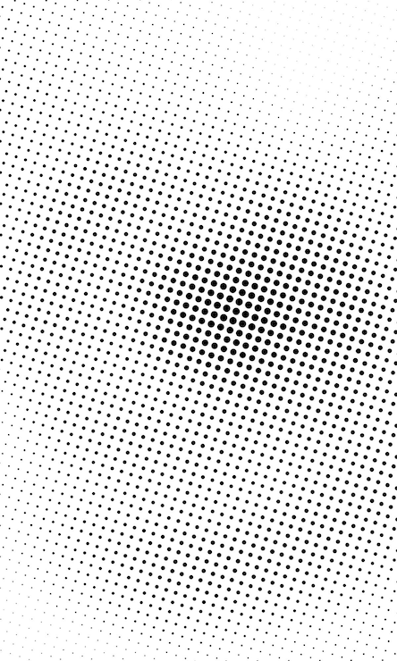 PSD composición de puntos de semitono en blanco y negro