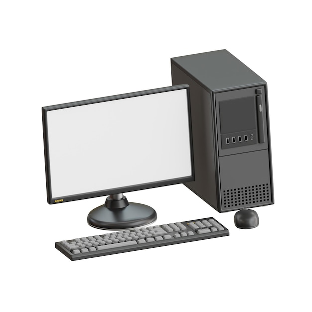 PSD computer-3d-symbol