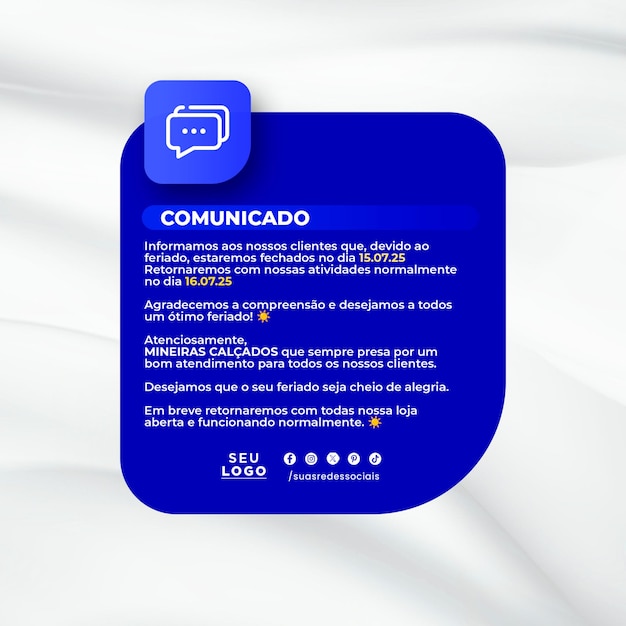 PSD comunicado importante