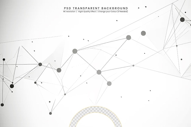 PSD conception à faible technologie poly sur fond transparent