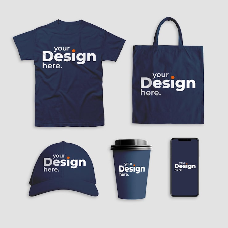 PSD conjunto de plantillas de maqueta de identidad corporativa de marca