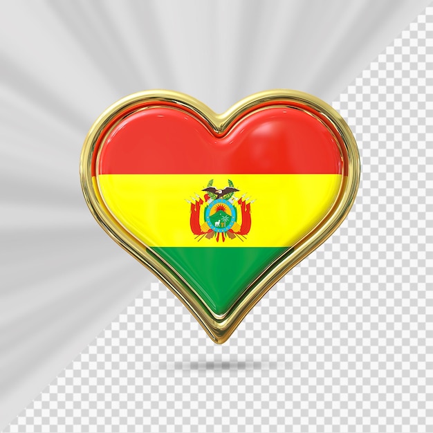 PSD corazón bandera bolivia