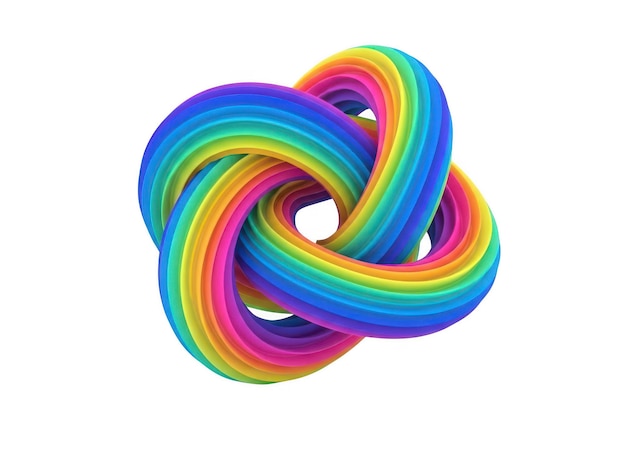 PSD corde entrelacée multicolore