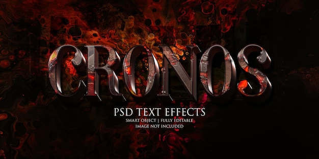 PSD cronos texteffekt
