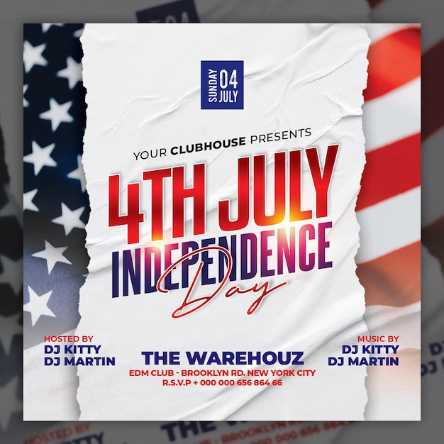 PSD dépliant du 4 juillet